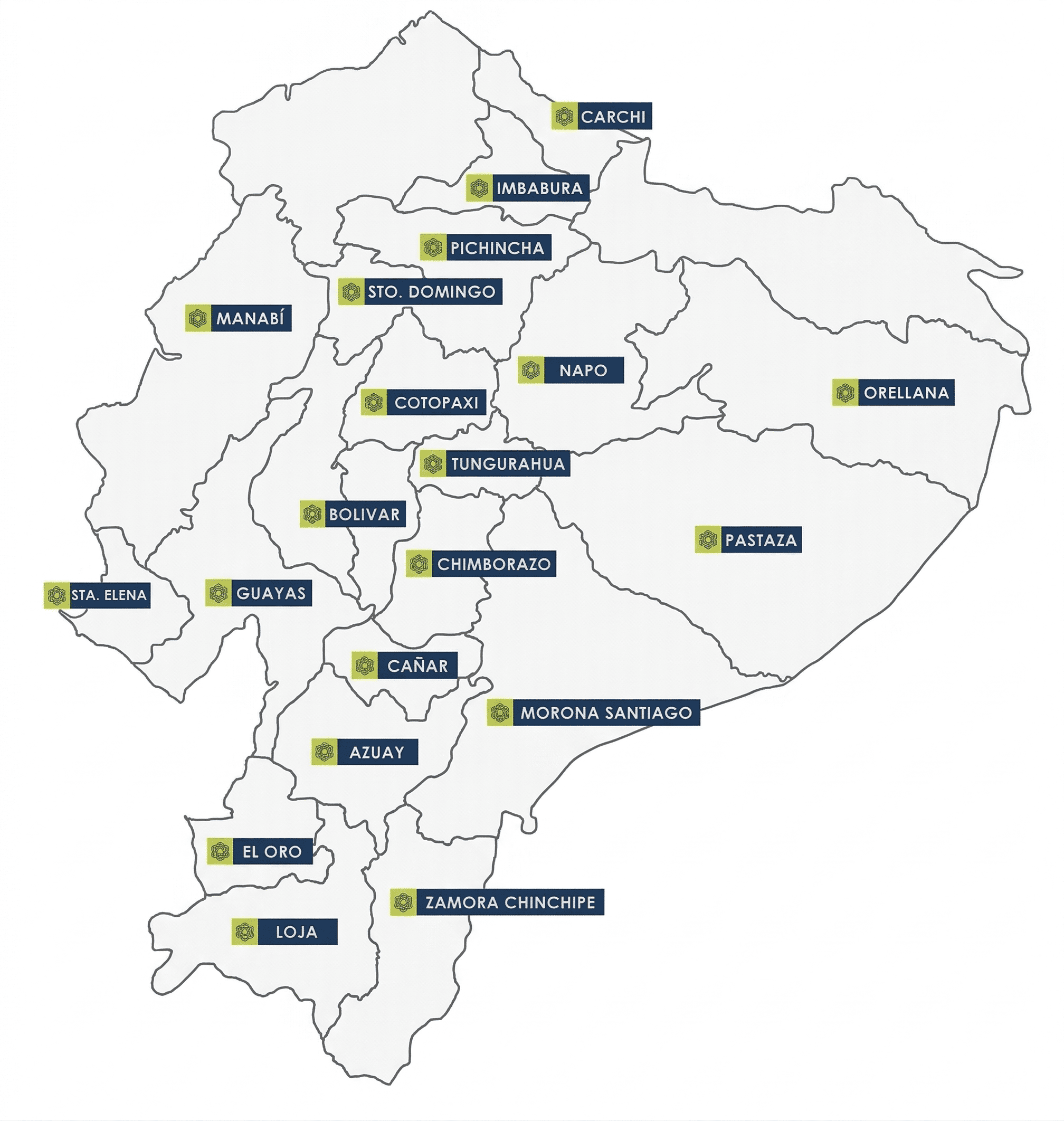 Mapa de socias FINANCOOP